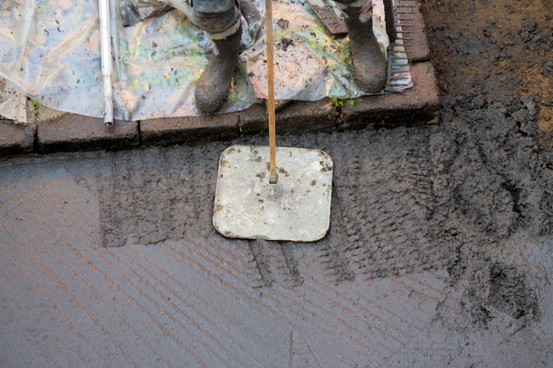 Beautiful sealed concrete surface